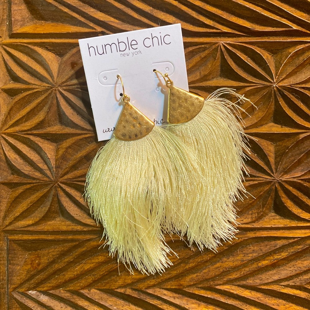 Boho fringe-style earrings